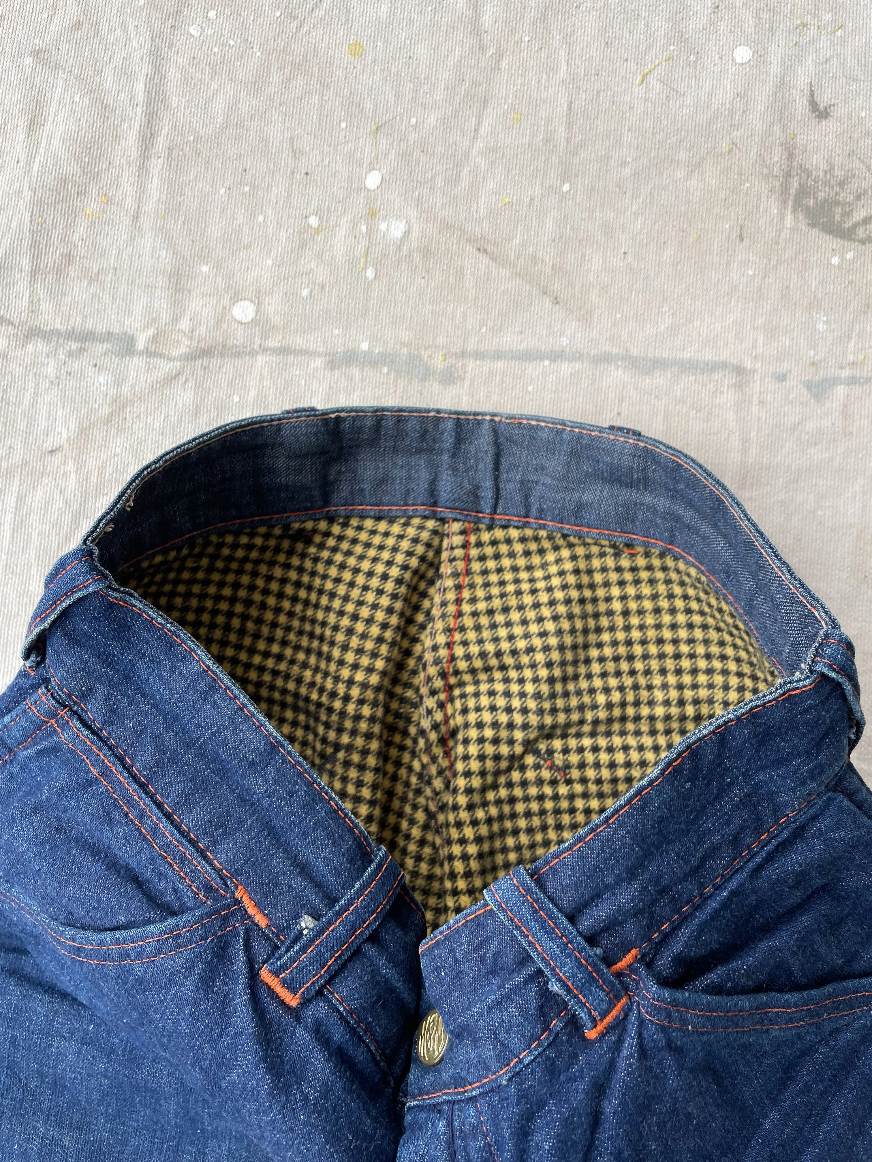 50's N&W Flannel Lined Jeans [28x27]