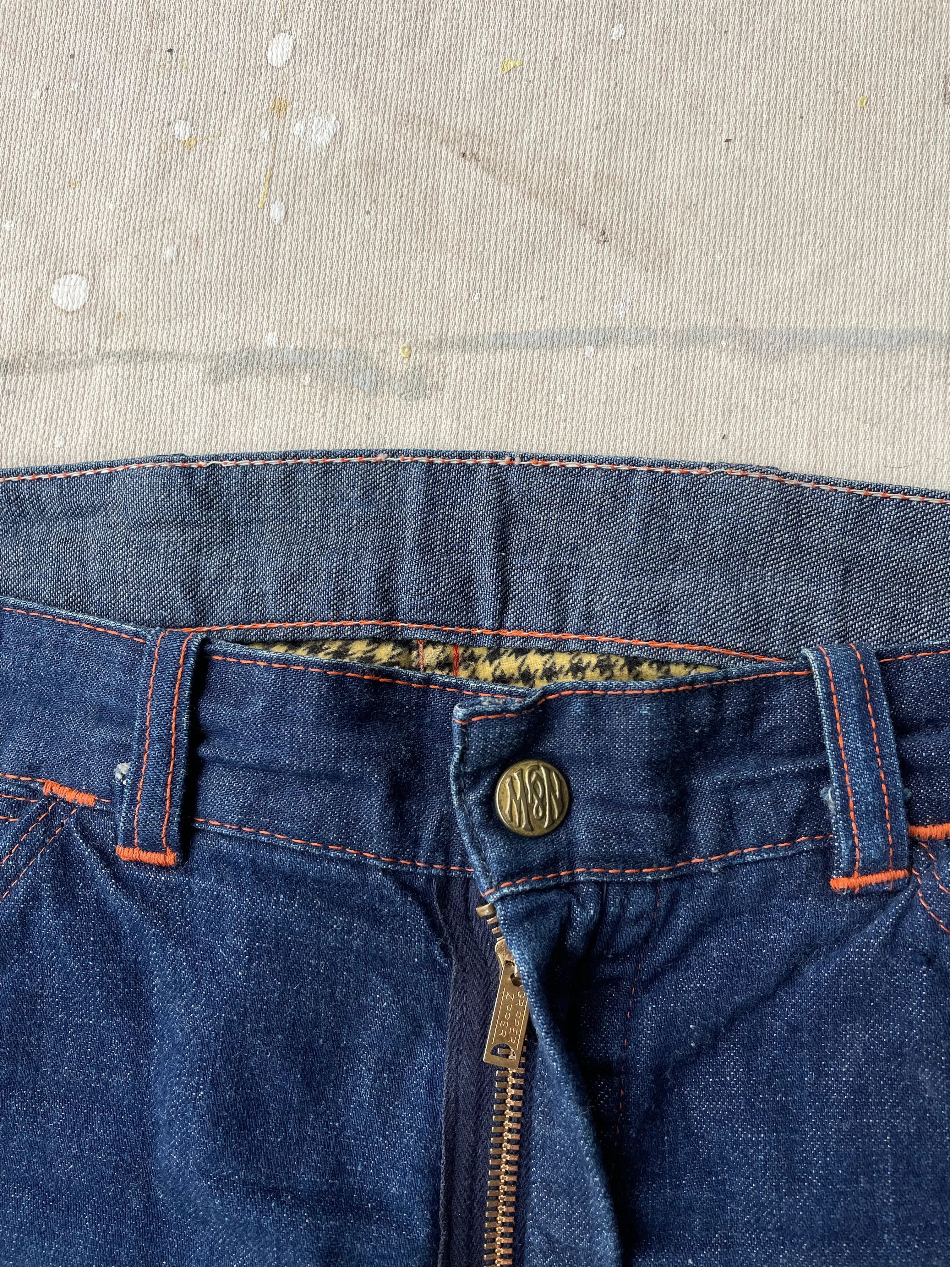 50's N&W Flannel Lined Jeans [28x27]