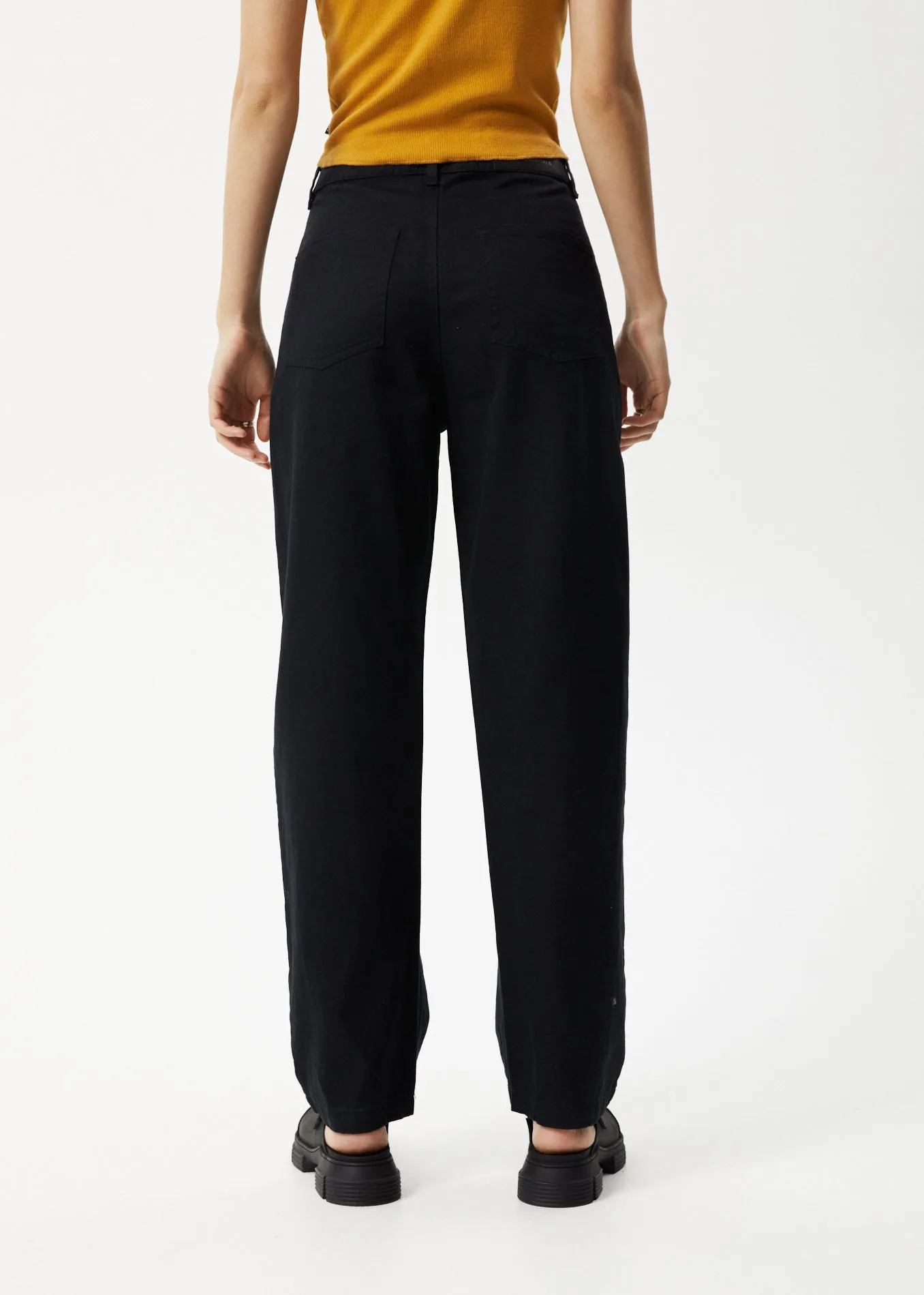 AFENDS Womens Shelby - Wide Leg Pants - Black