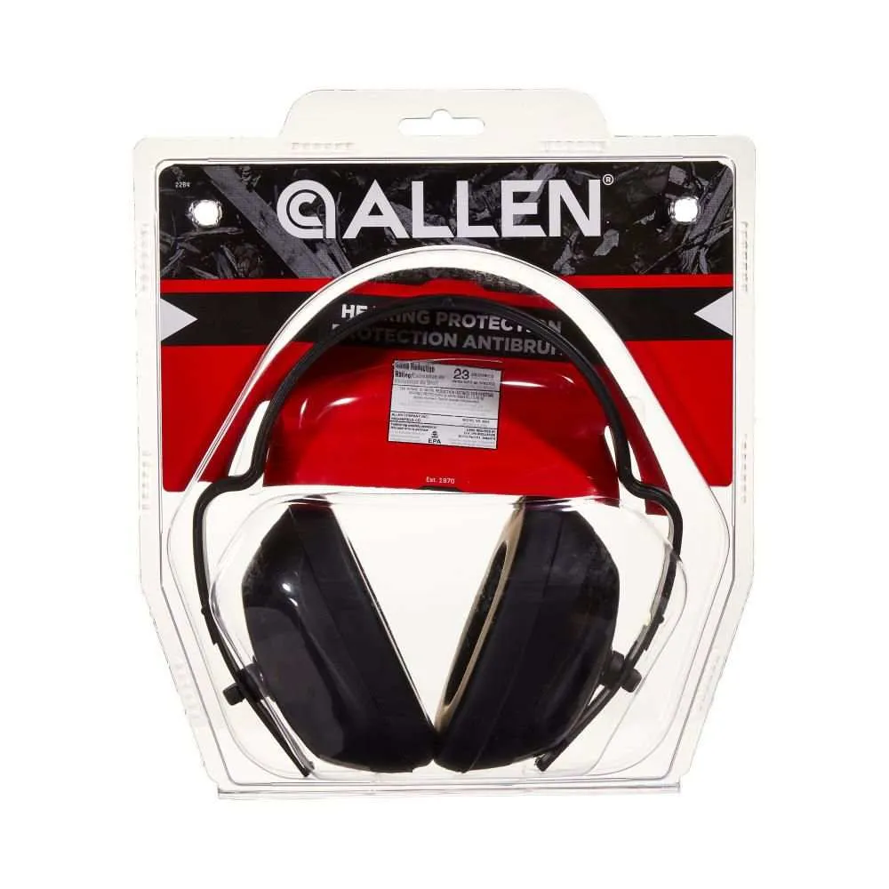 Allen Basic Safety Hearing Protection Shooting Earmuffs, Black