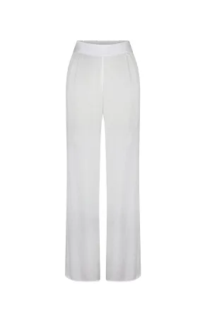 ANTIBES WHITE STRAIGHT-LEG PANTS