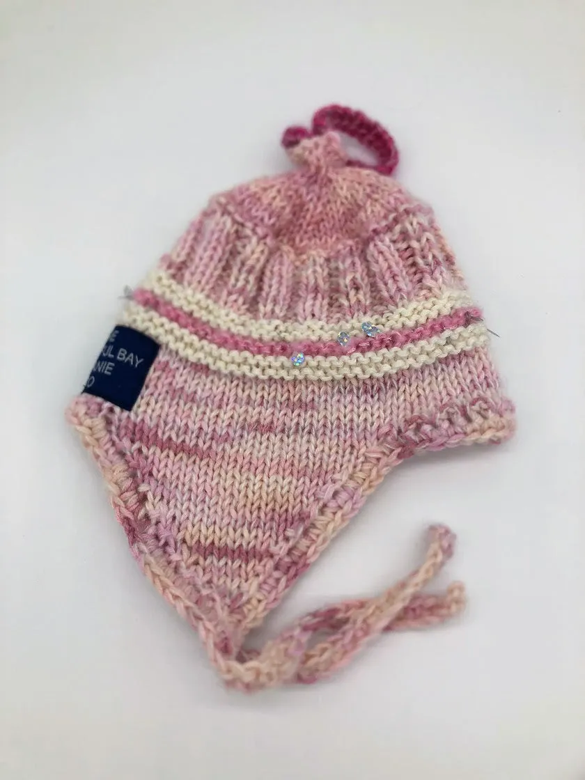 BABY  BEANIE -pink sparkle