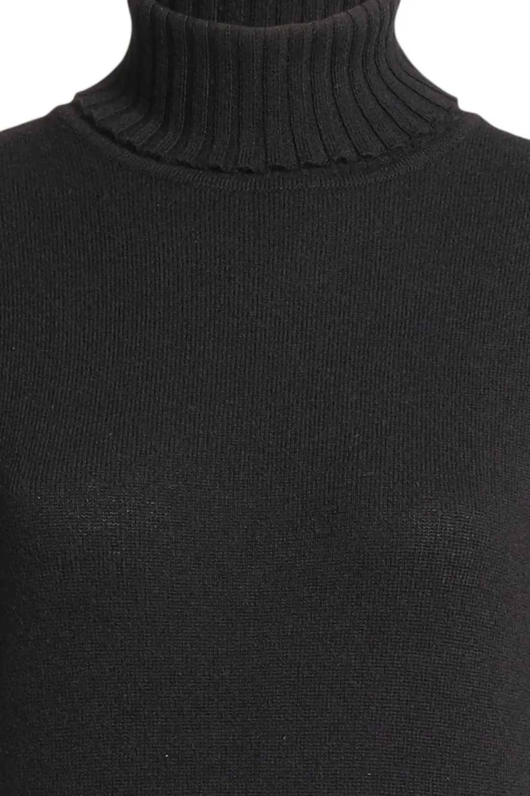 Black Pure Cashmere Ava Turtleneck Women's Sweater