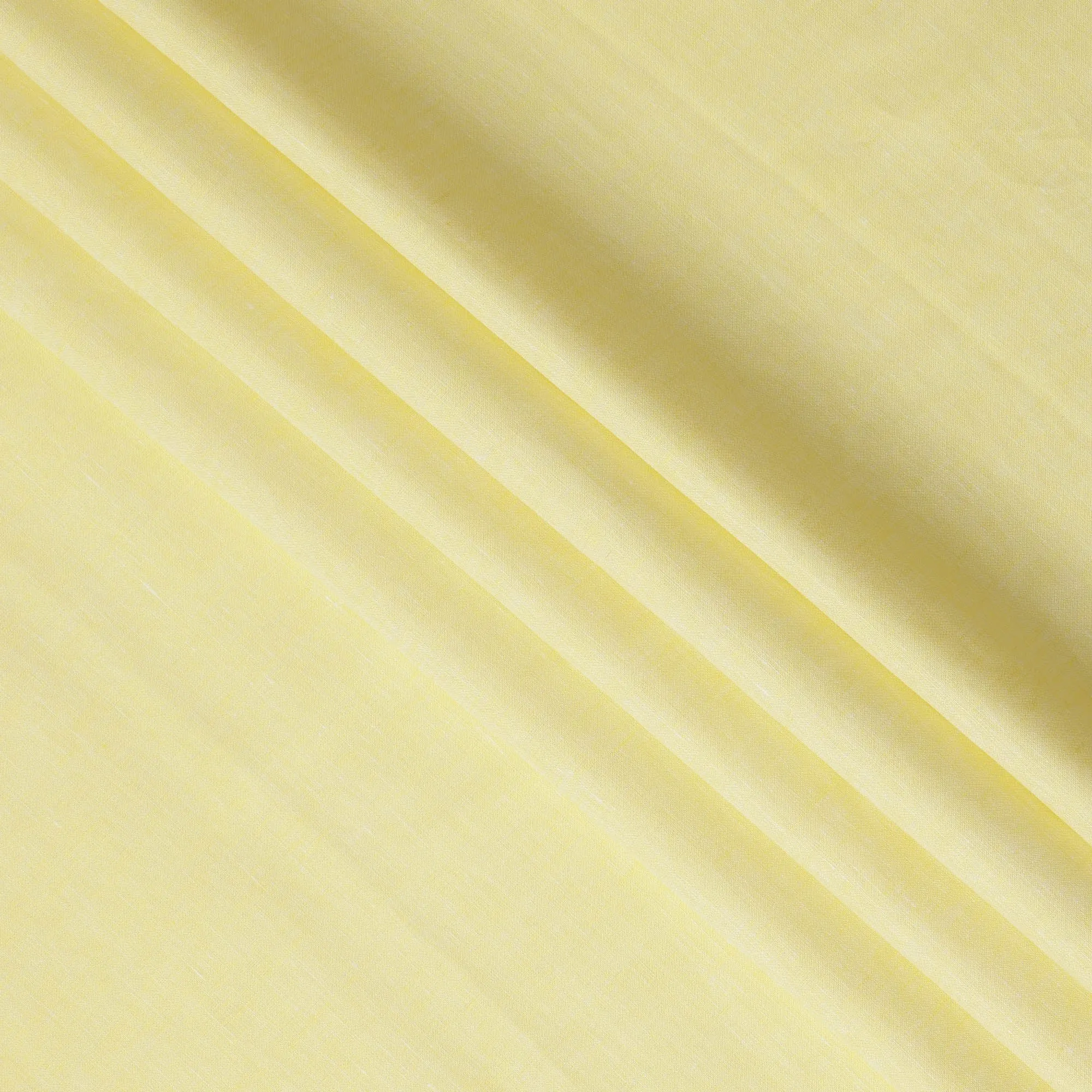 Bright Yellow Pure Linen Fabric for Tailoring, 60 Lea, 150 cm Width-D20553