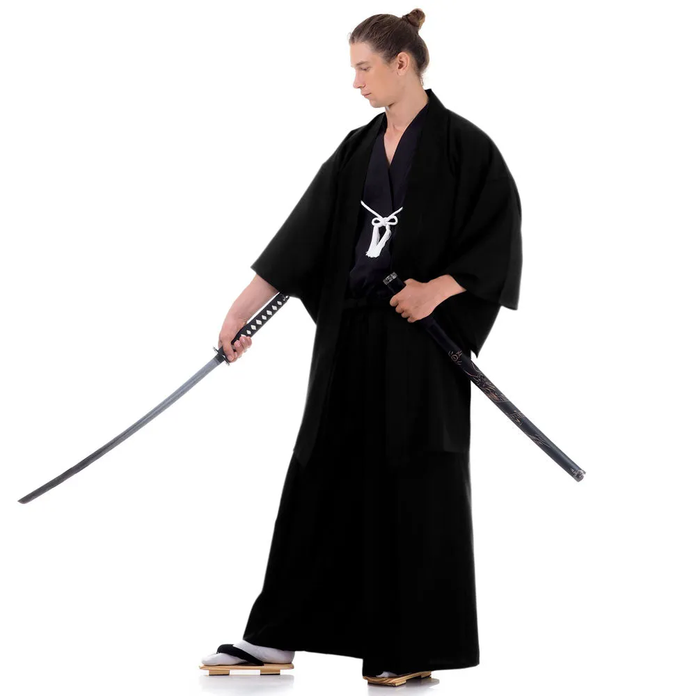 Bushido Spirit Samurai Kimono Haori Hakama Set