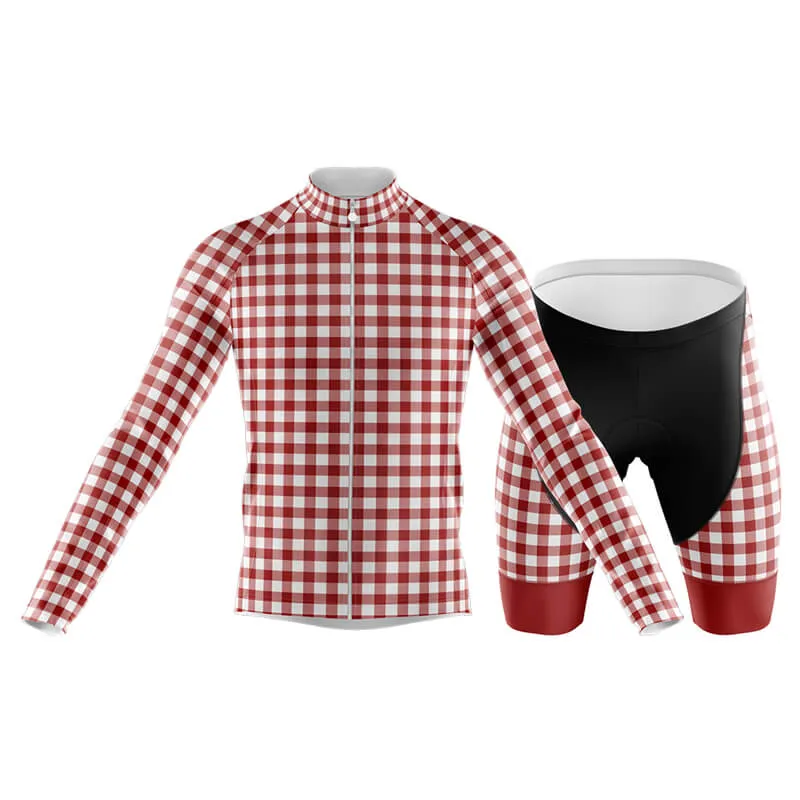 Checkered (Red) Club Cycling Kit