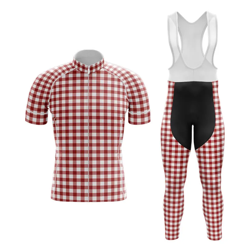 Checkered (Red) Club Cycling Kit