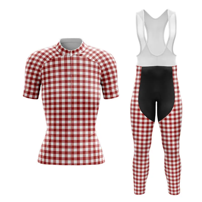 Checkered (Red) Club Cycling Kit