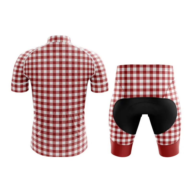 Checkered (Red) Club Cycling Kit