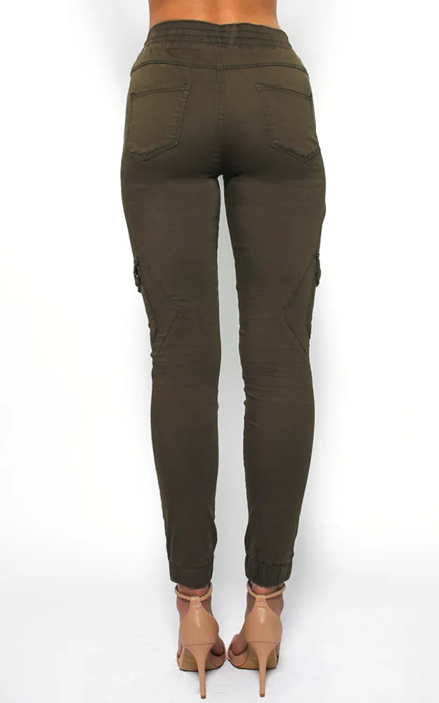 Chic Cargo Chinos - Khaki