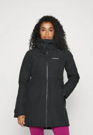 Didriksons parka with logo, black