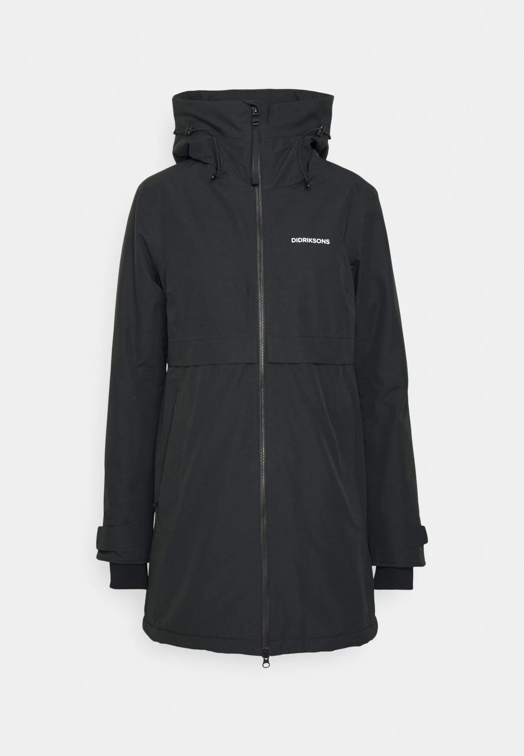 Didriksons parka with logo, black