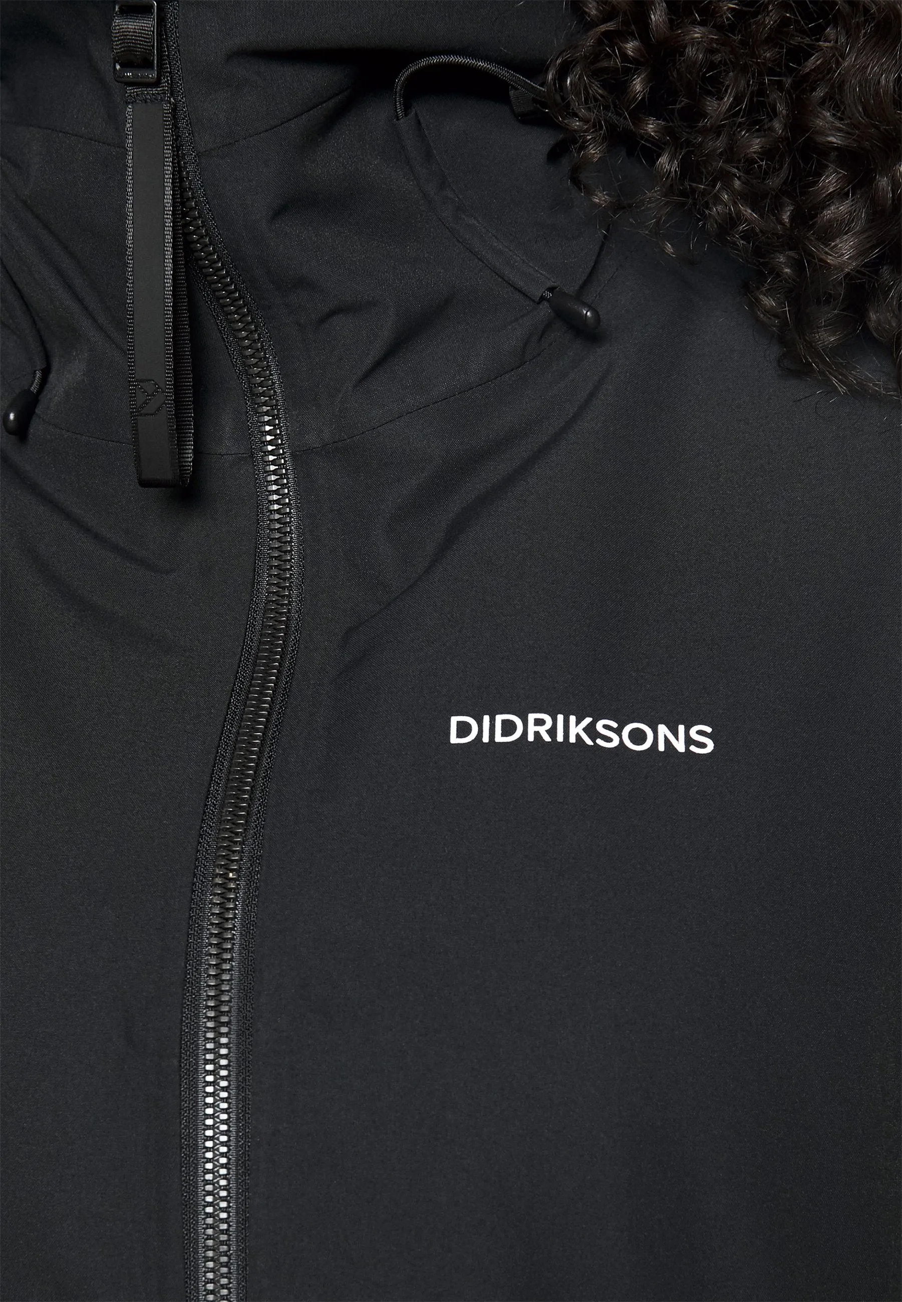 Didriksons parka with logo, black