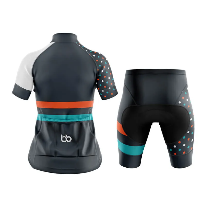 Dot and Stripe Club Cycling Kit (Grey)