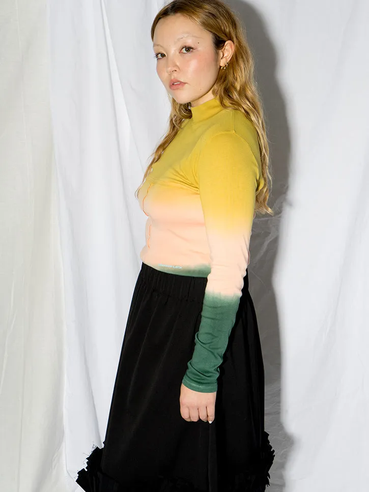 Eckhaus Latta Lapped Baby Turtleneck, Sunset