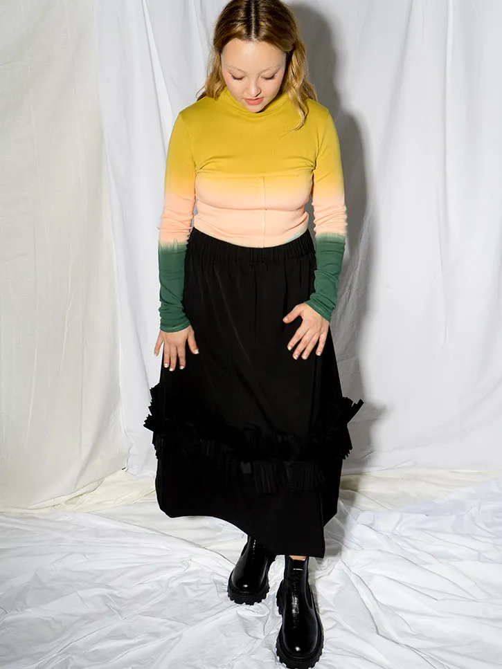 Eckhaus Latta Lapped Baby Turtleneck, Sunset