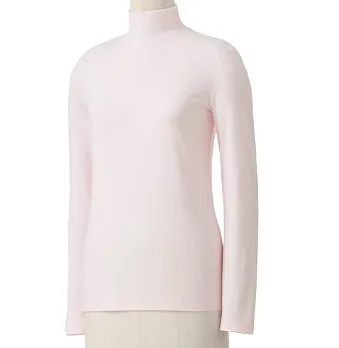 Essential Solid Mockneck Cotton Top  Shirt