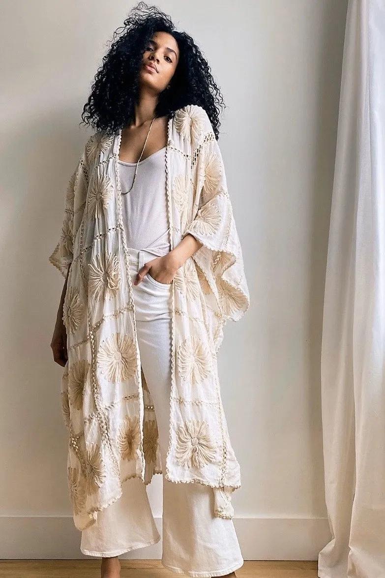 FLORA CROCHET KIMONO