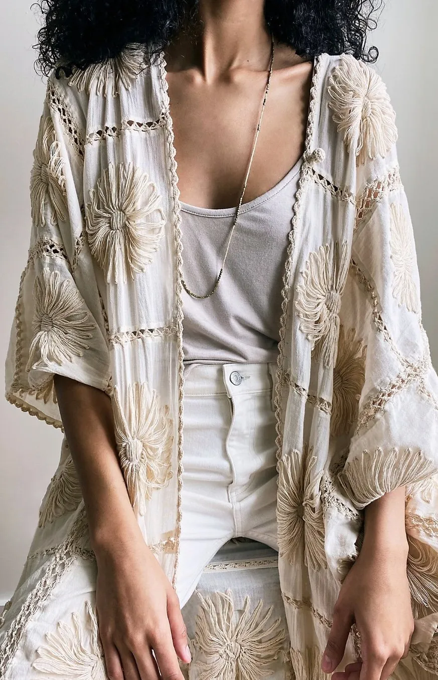 FLORA CROCHET KIMONO