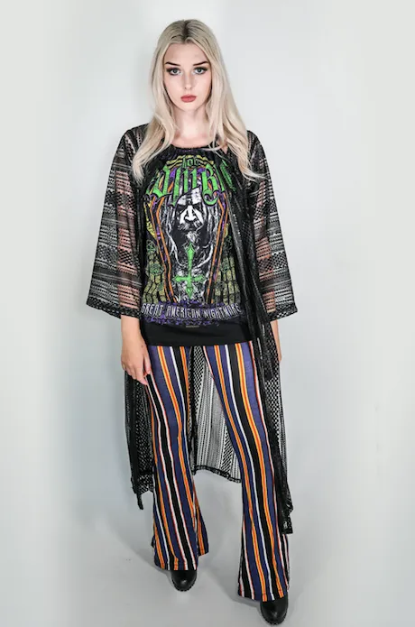 Forgotten Saints LA "Get Down and Get with It" Sheer One of a kind Kimono