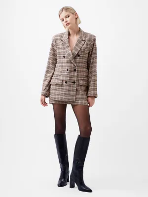 French Connection Gina Check Blazer-Pink Check-75XAY