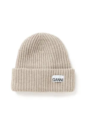 Ganni Structured Rib Beanie A4429