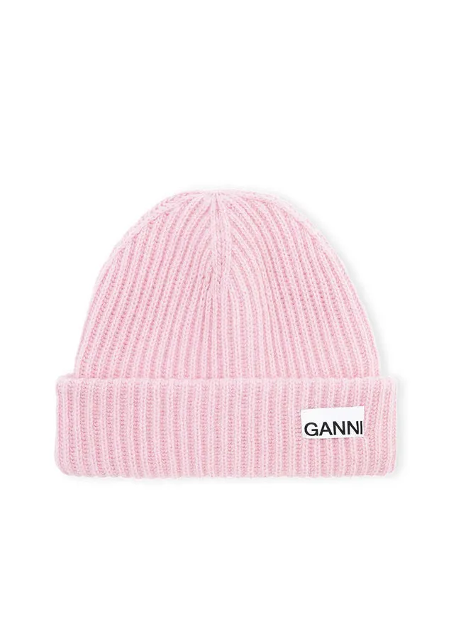 Ganni Structured Rib Beanie A4429