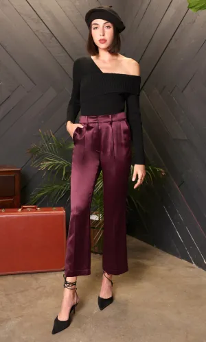 Glenda Satin Trouser