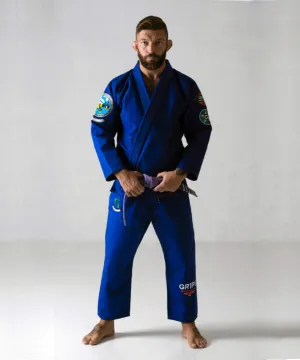 GR1PS BJJ GI Primero Aviator Limited Edition Size A0-A5 Blue Royal