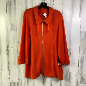 Jacket Other By Chicos In Orange, Size: Xl