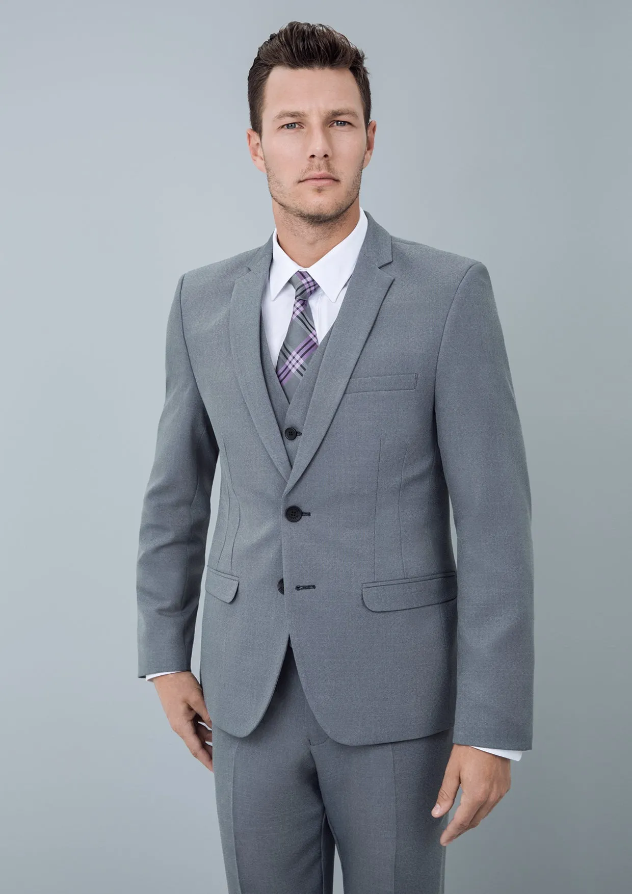 Jim regular fit blazer - light grey