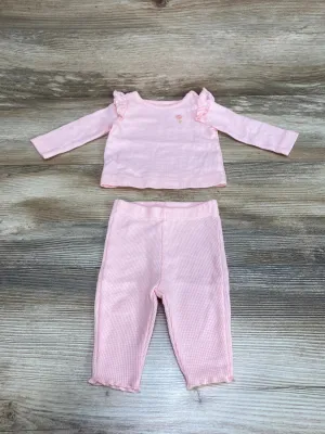 Just One You 2pc Thermal Shirt & Pants Pink sz Newborn