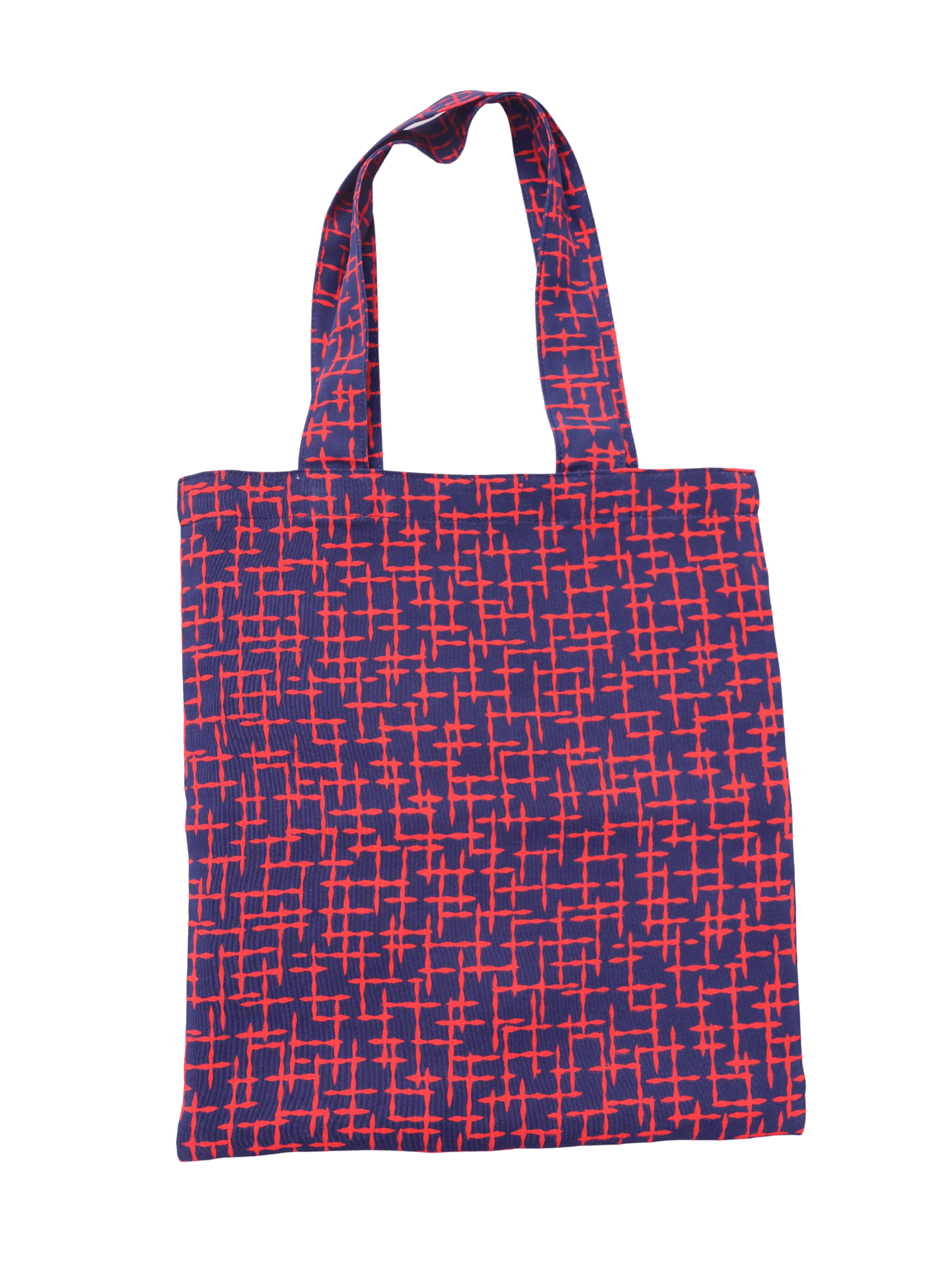 Kimono Tote- Hanabi/Navy Kasuri