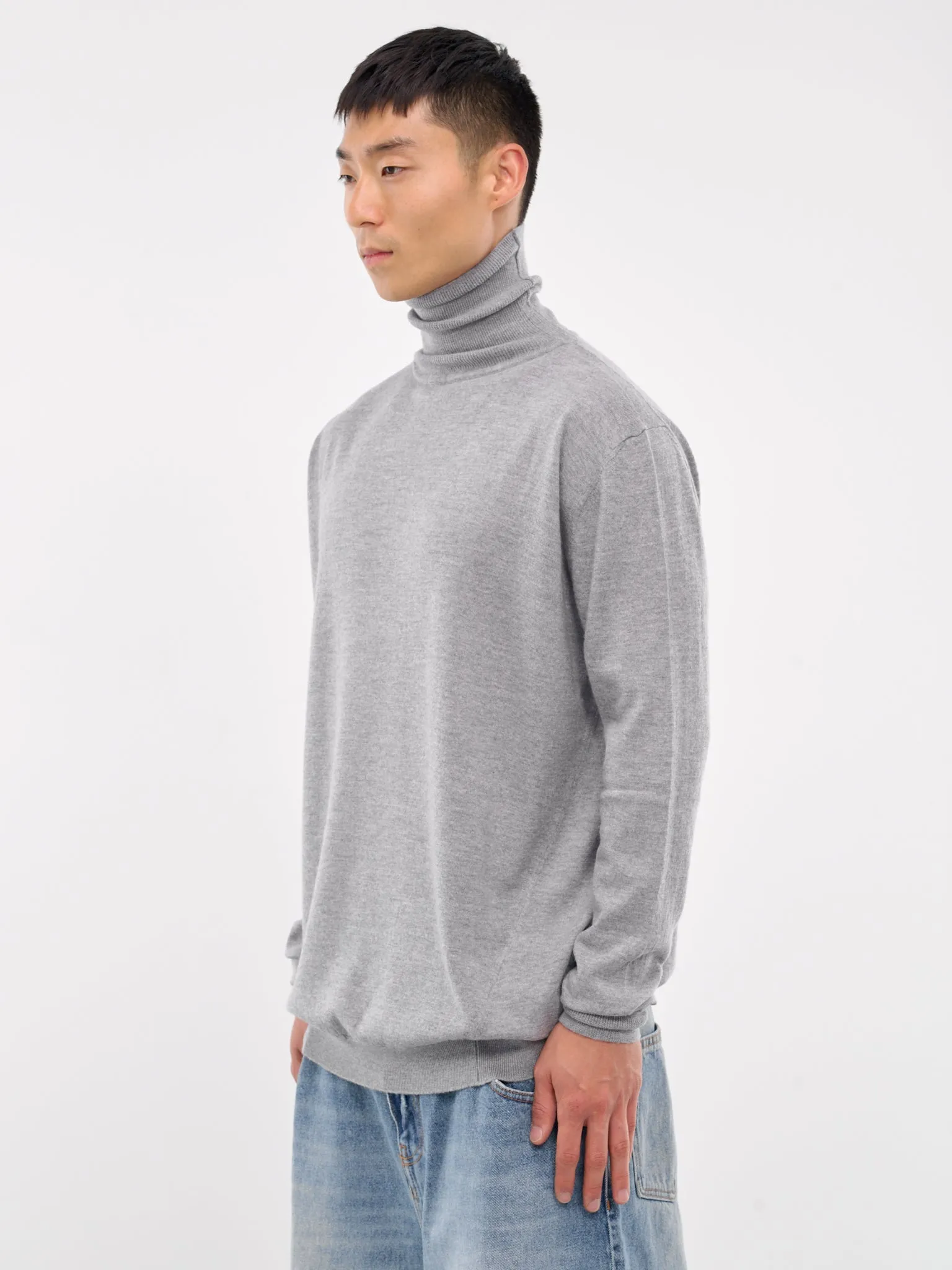 Knit Turtleneck (HMMZ75057A-HZ610-MEDIUM-GREY)