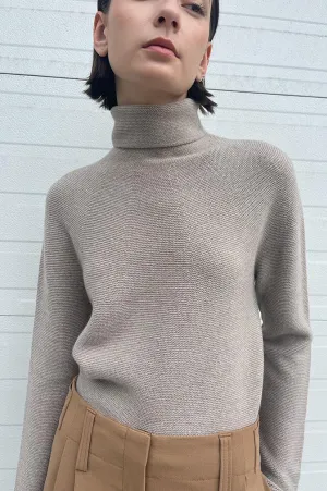 Kolkati Turtleneck Sweater in Stone (Sold Out)