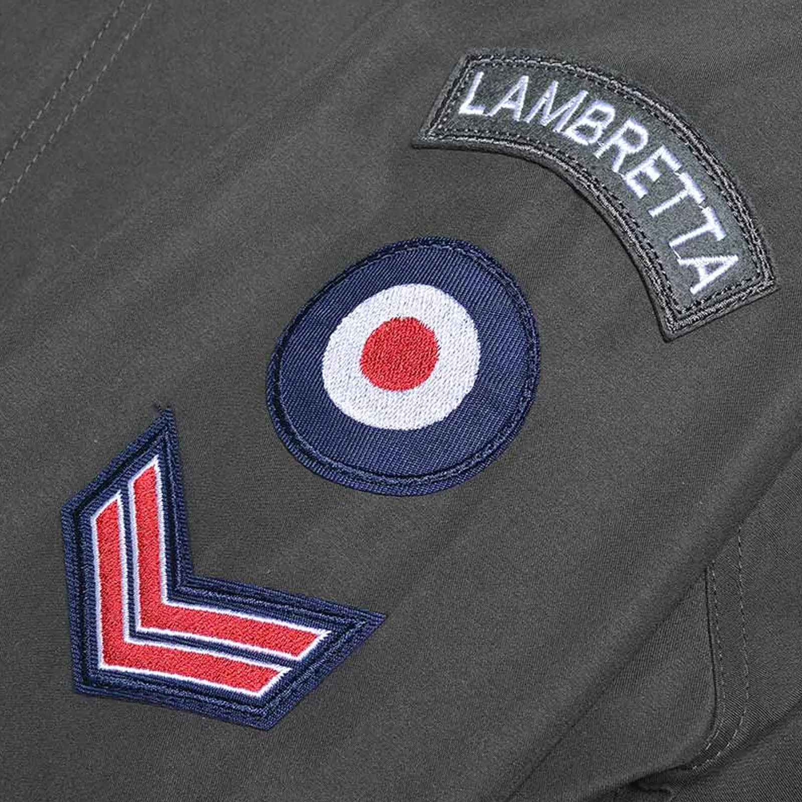 Lambretta Mens Fishtail Hooded Parka Jacket - Khaki