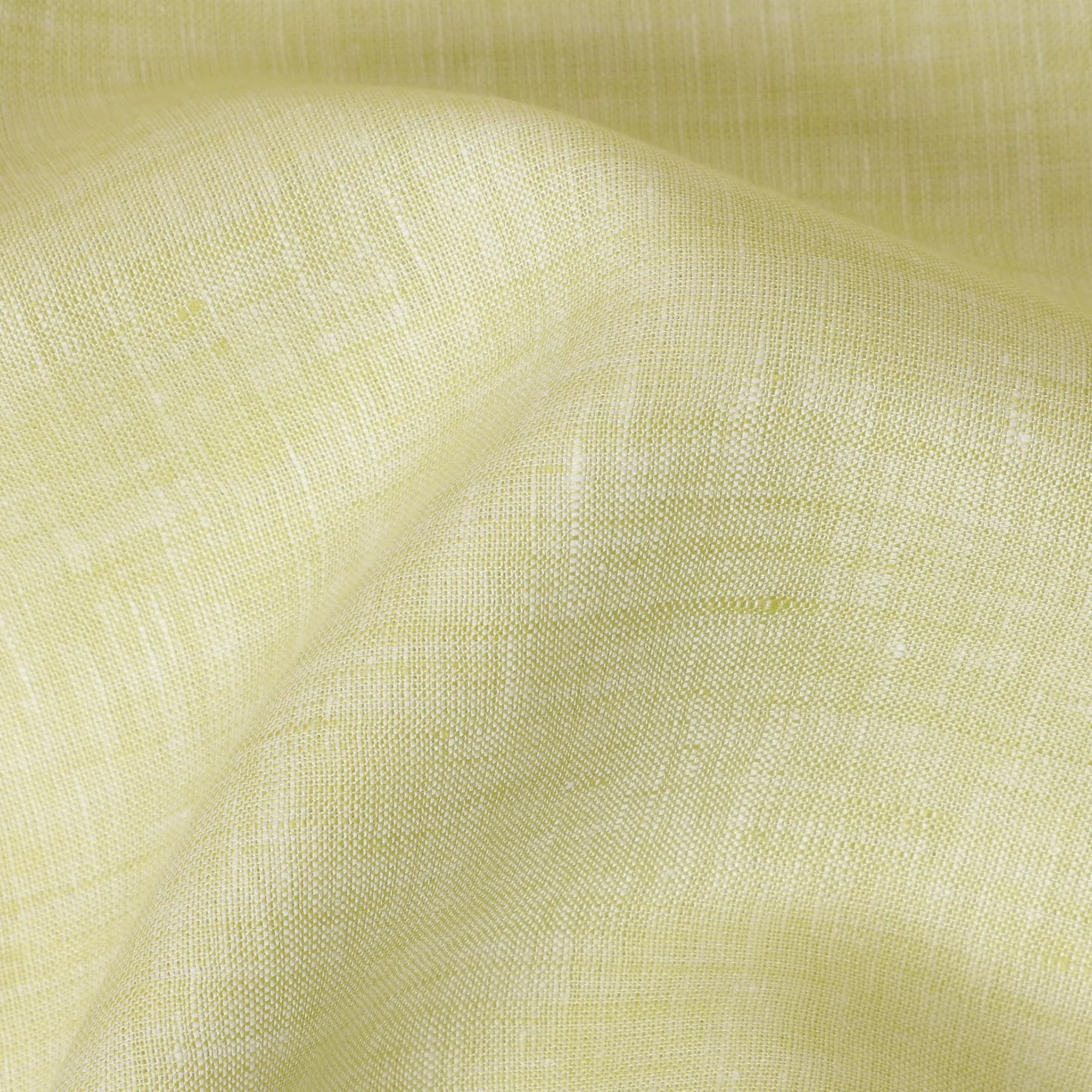 Light Yellow Pure Linen Fabric for Tailoring, 60 Lea, 150 cm Width-D20552