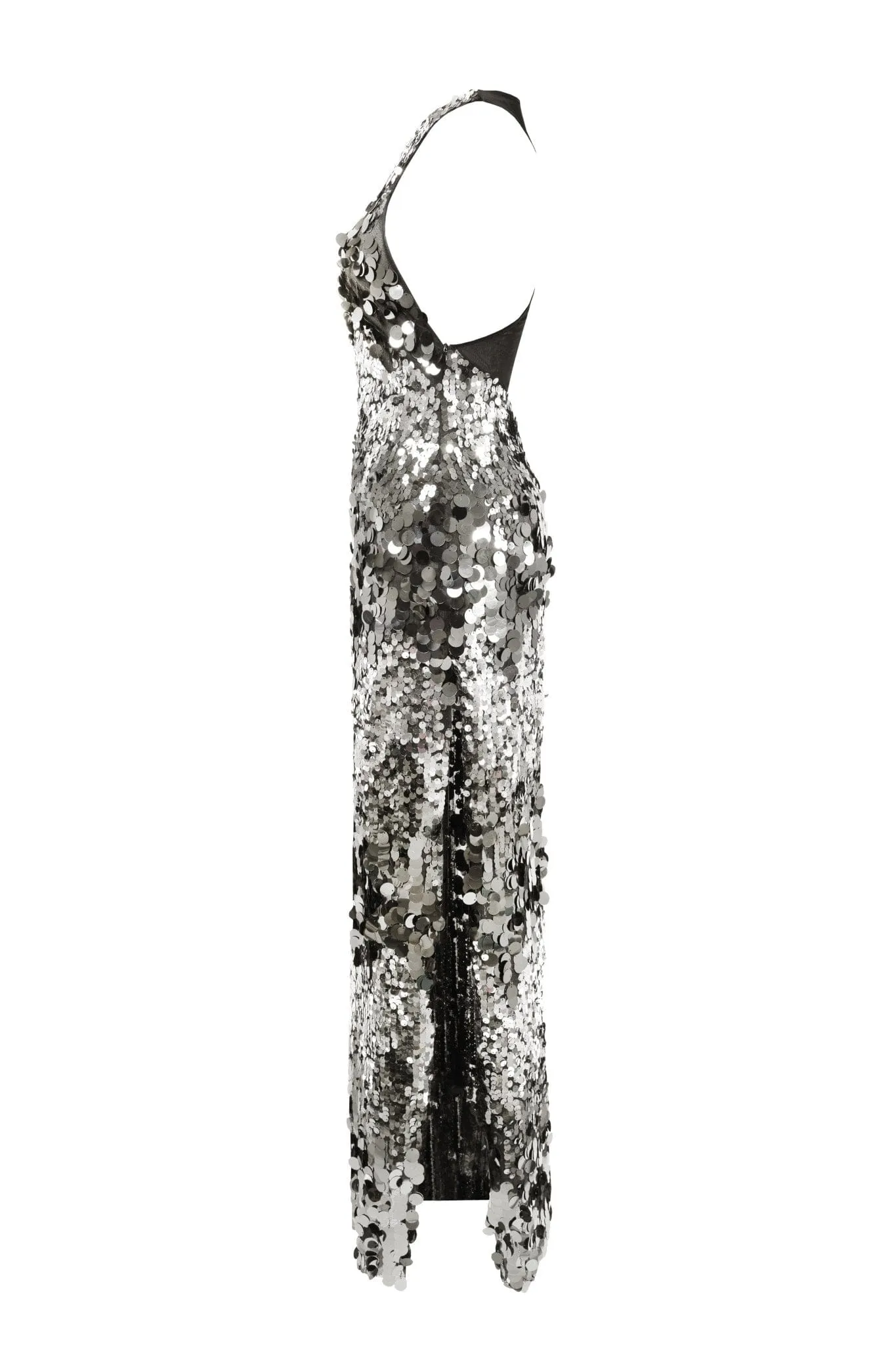 Lumière maxi dress covered in sequins