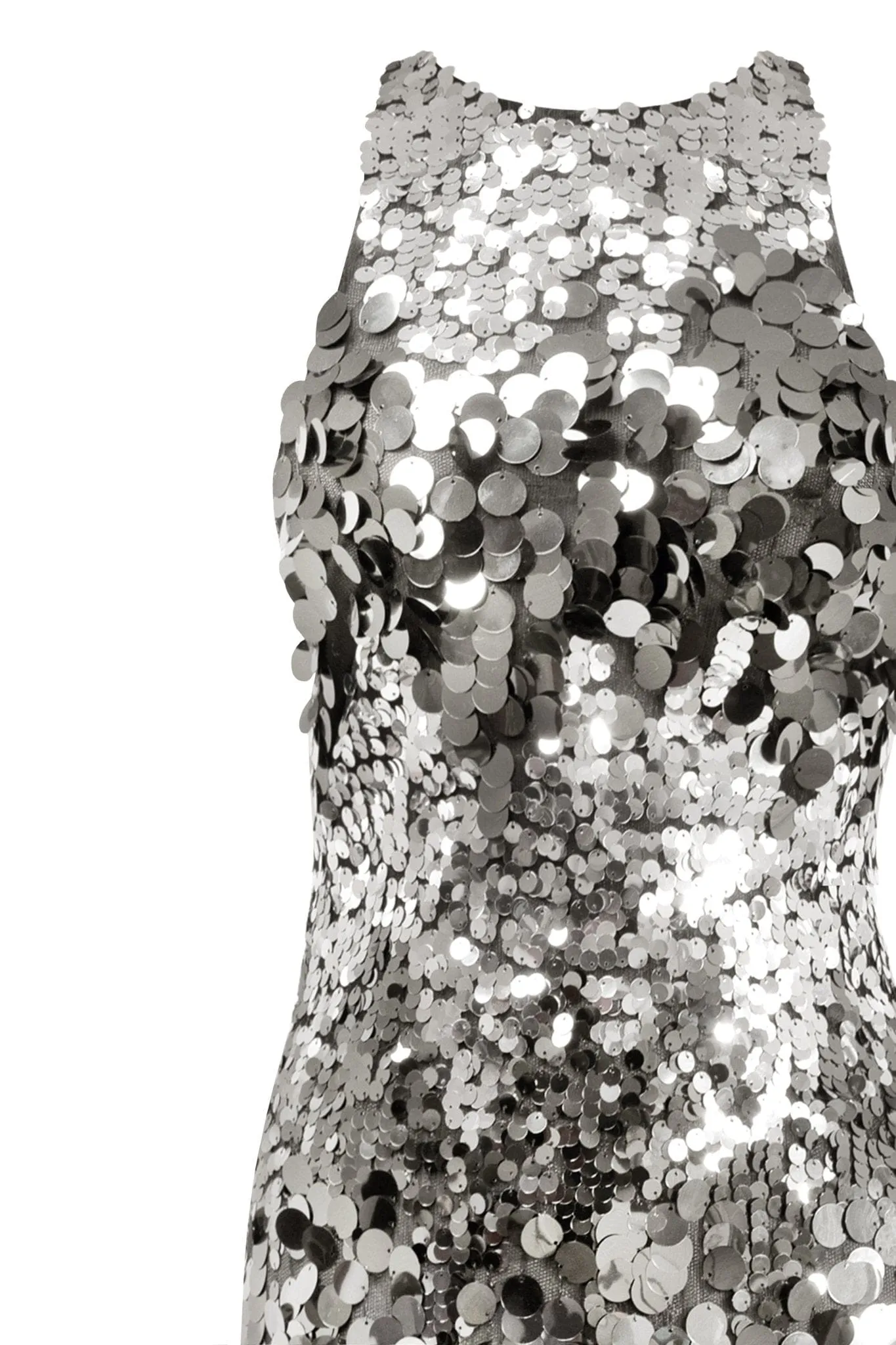 Lumière maxi dress covered in sequins