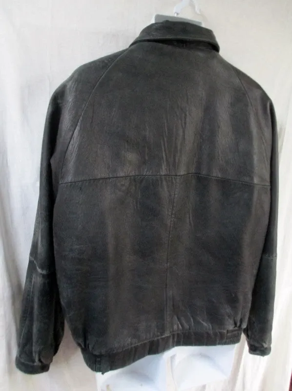 MENS WILSONS LEATHER PELLE STUDIO flight Moto Riding jacket coat BLACK L