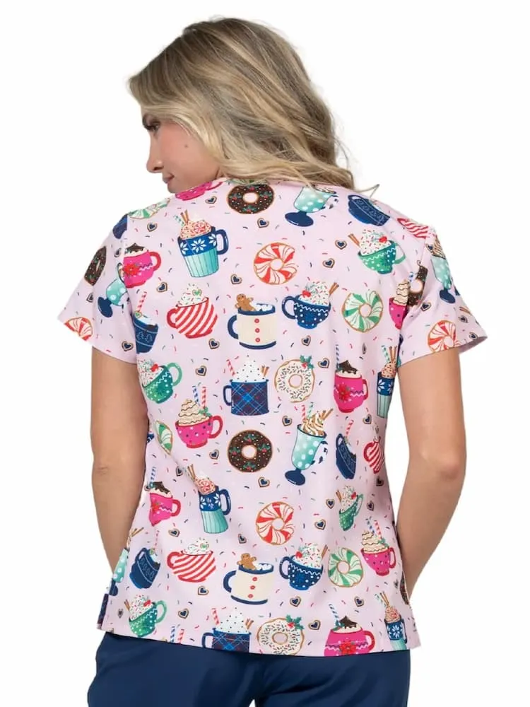 Meraki Sport Women's Print Scrub Top | Mug-nificent