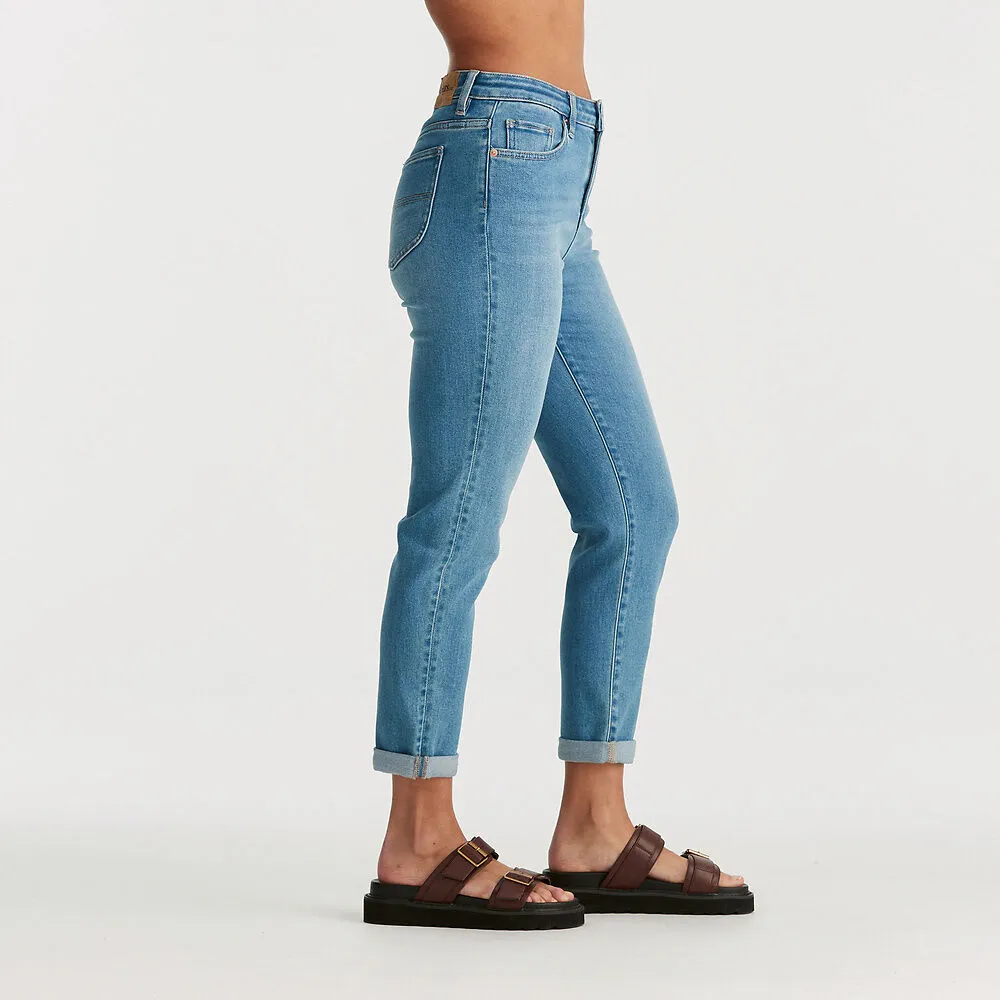 Mid Boyfriend Jean - Blue Courtesy