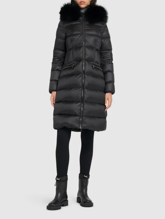 Moncler   Boedic nylon down long jacket 