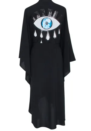 Monochrome - Black Kimono Evil Eye (Black)