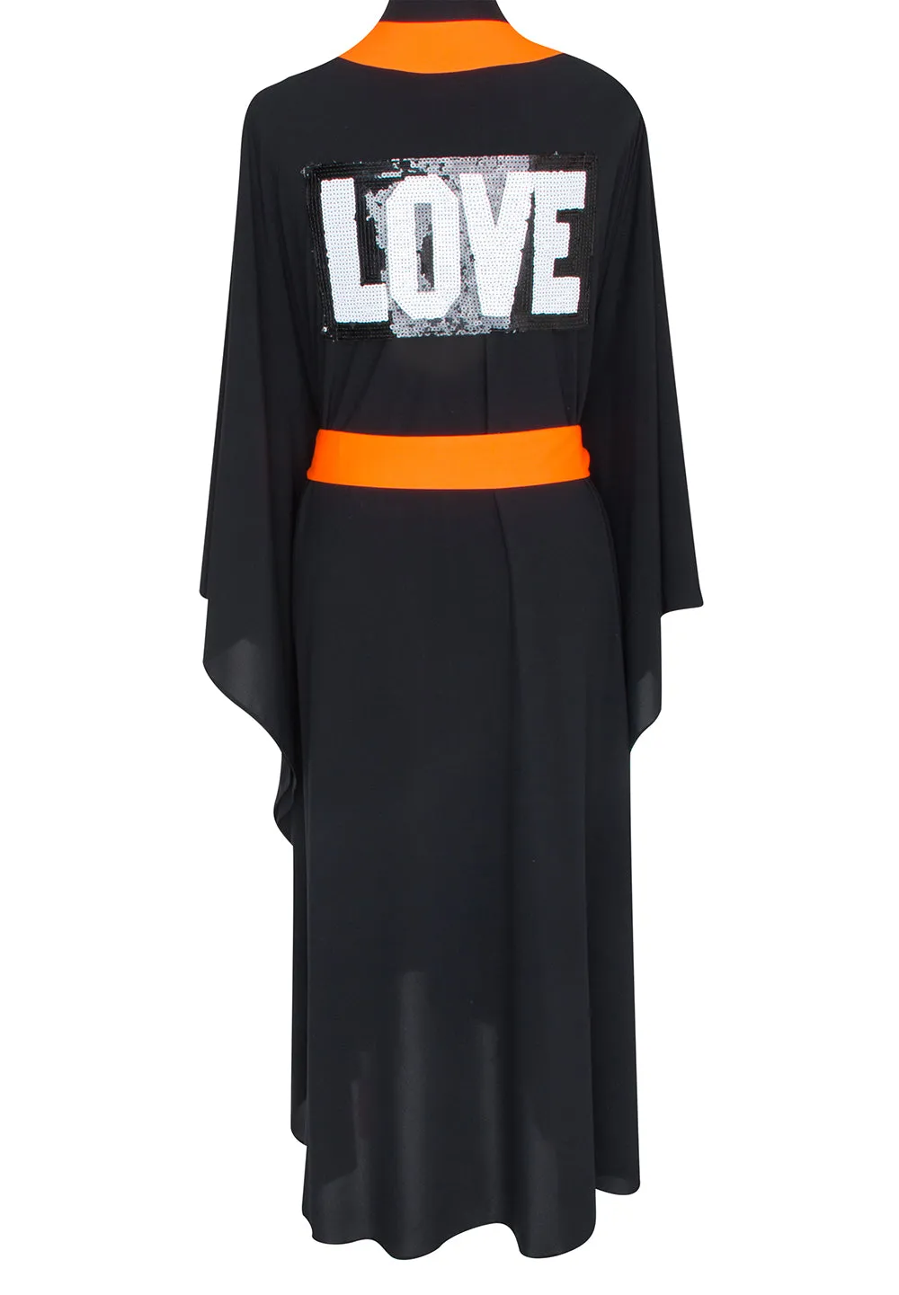 Monochrome - Black Kimono Love (Neon Orange)