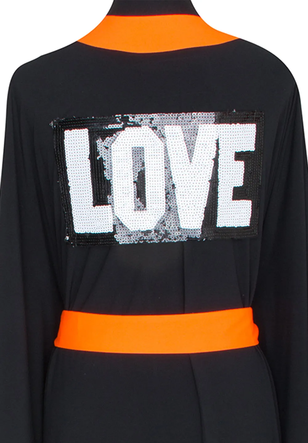 Monochrome - Black Kimono Love (Neon Orange)