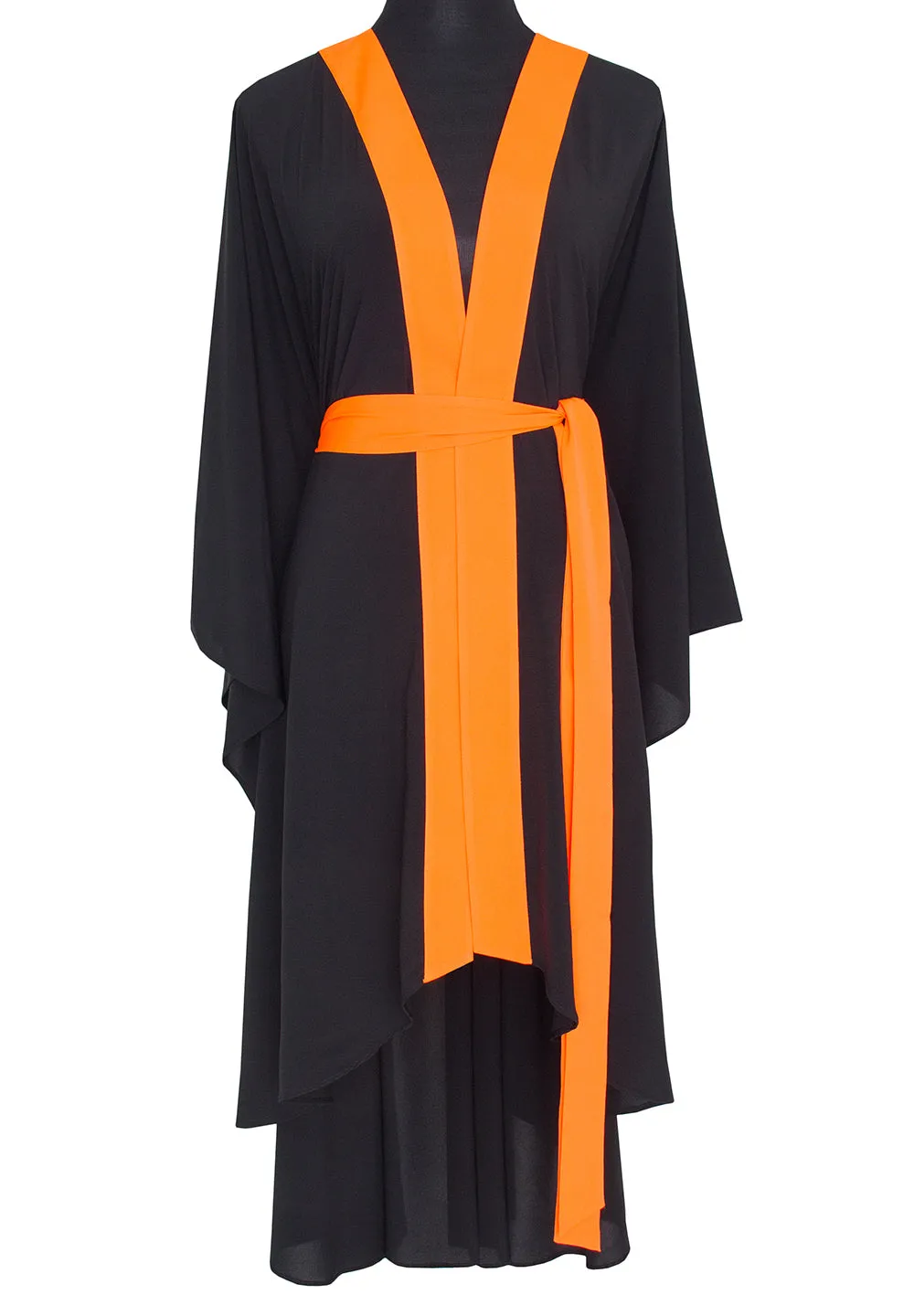 Monochrome - Black Kimono Love (Neon Orange)