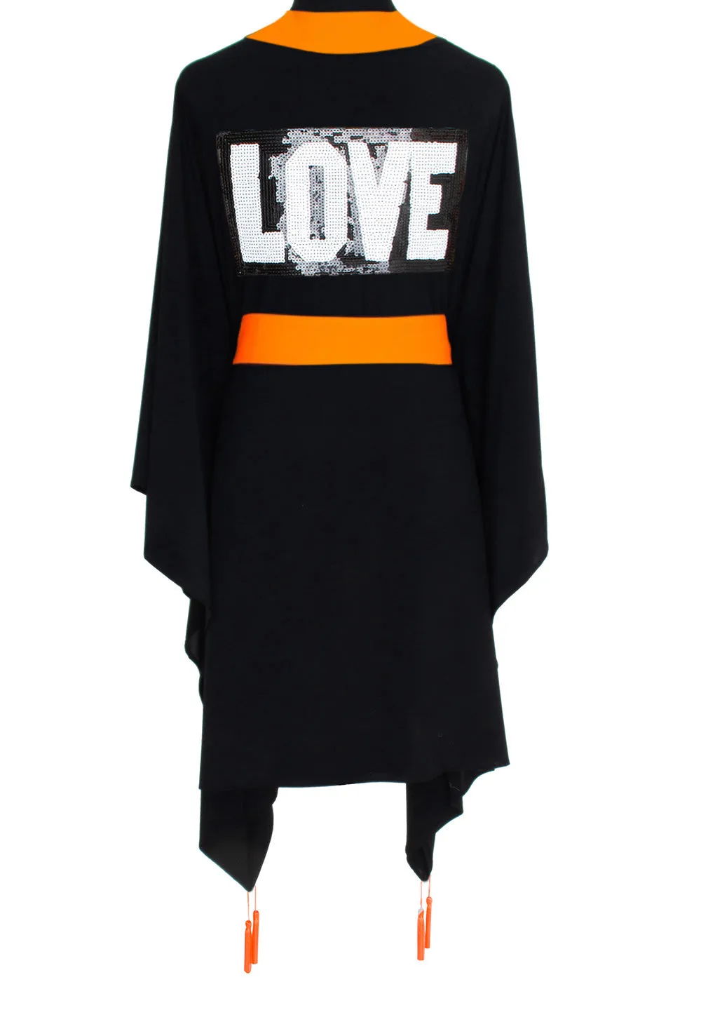 Monochrome - Black Kimono Love (Neon Orange)