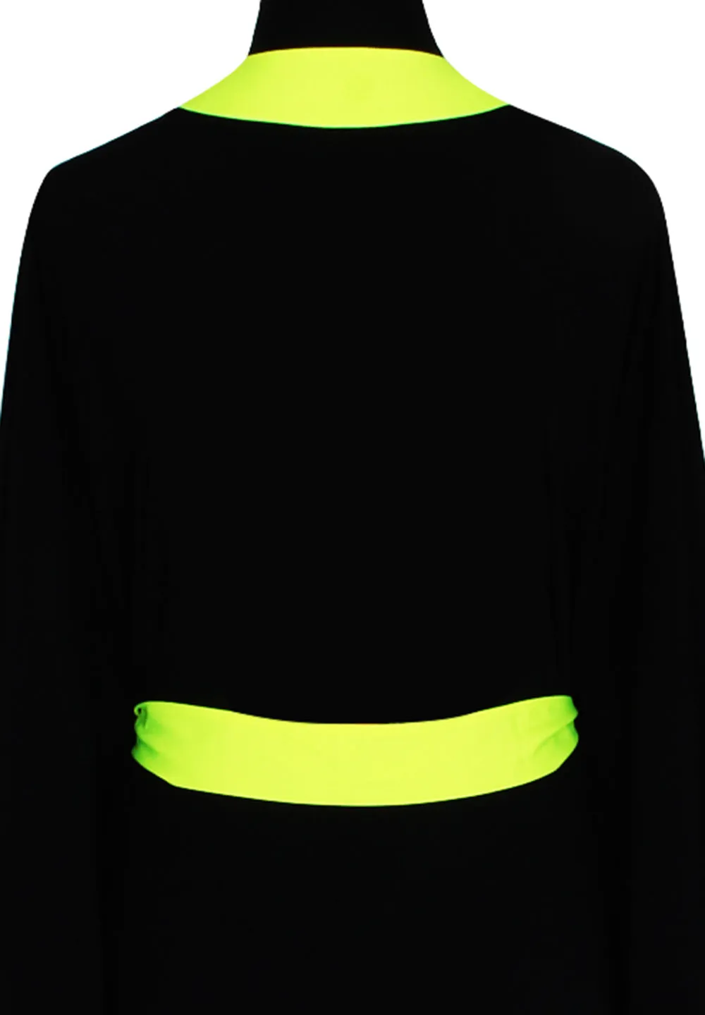 Monochrome - Black Kimono (Neon Yellow)