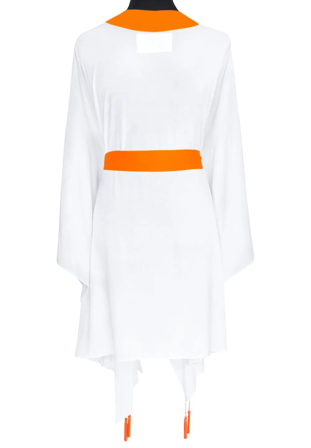 Monochrome - White Kimono (Neon Orange)